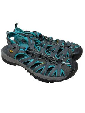 Keen Whisper Waterproof Sport Walking Sandal Women's Size 11 Blue Teal Gray